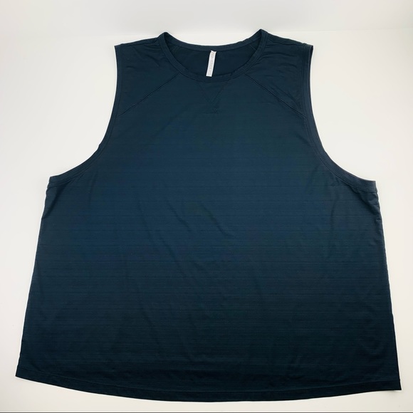 Fabletics Muscle Tank Lightweight Subtle Stripe Black - Picture 2 of 10